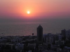 16 Just Before Sunset On The Arabian Sea With Bienvenue Tower From Mumbai Four Seasons Aer Rooftop Bar