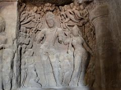 46 Gangadhara Shiva and Parvati In The Main Cave At Mumbai Elephanta Island