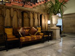 24 Taj Mahal Palace Hotel Mumbai Wood Panels And Beautiful Chairs At Bottom Of Grand Staircase