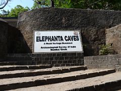 22 Entrance Sign To Mumbai Elephanta Caves