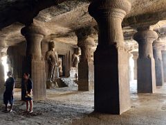 28 The Central Shiva Shrine Is A Free-standing Square Cell With Four Entrances In The Right Section Of The Main Cave At Mumbai Elephanta Island