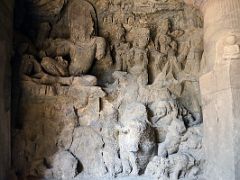 52 Shiva And Parvati Seated On Their Abode Mount Kailash In The Main Cave At Mumbai Elephanta Island