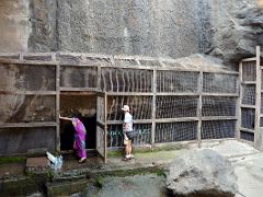 57 Collecting Water In The Cistern In The West Wing Of The Main Cave At Mumbai Elephanta Island