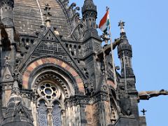 04 Mumbai Chhatrapati Shivaji Victoria Terminus The Eight Corners Of The Central Dome Have Gargoyles