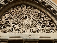 14 Mumbai Chhatrapati Shivaji Victoria Terminus Side Wing Peacock Carving