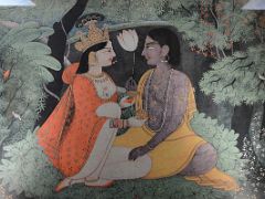 30 Lila-Hava Exchange Of Clothes 18C Pahari Garhawal In Krishna Gallery Of The Mumbai Prince of Wales Museum