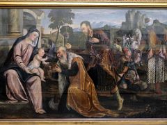 66 Adoration Of The Magi by Studio Of Bonifacio Veronese In The Sir Dorab Tata Art Gallery At The Mumbai Prince of Wales Museum