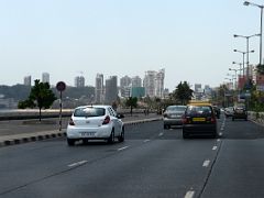 16 Driving Along Mumbai Marine Drive With Malabar Hill And Chowpatty Beach Ahead