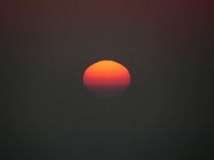 18 Sun Close Up At Sunset From Mumbai Four Seasons Aer Rooftop Bar