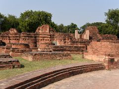 03B The Main Temple At Sarnath Archeological Excavation Site India