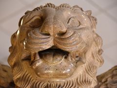 03B Lion Head Close Up From The Lion Capital Of Askokan Pillar In Sarnath India Archeological Building