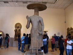 03A Bodhisattva And Umbrella 2C Statues In Sarnath Archeological Building India