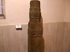 17 Column With Square Base 5C In Sarnath Archeological Building India