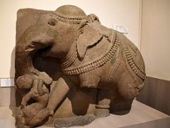 18 Elephant 12C Statue In Sarnath Archeological Building India