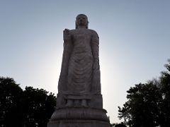 02A The Giant Buddha Statue Stands At 26m At The Thai Temple At Sarnath India