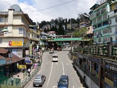 02A Highway 10 Snakes Through Gangtok Sikkim India From Pedestrian Overpass To MG Marg