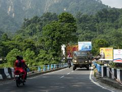 04B The Hills Loom Ahead After Sivoke Forest On NH10 On The Way From Bagdogra Airport To Gangtok Sikkim