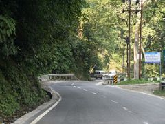 05A The NH10 Contours Around The Hills Above The Teesta River On The Way From Bagdogra Airport To Gangtok Sikkim