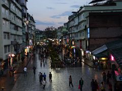 06 MG Marg Just After Sunset From Pedestrian Overpass Over Highway 10 In Gangtok Sikkim India