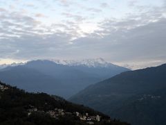 01B Clouds Obscure The Mountain View At Sunrise From Tashi View Point Gangtok Sikkim India