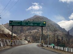 04A The Weather Cleared As We Drove Higher Passing A Sign Just 8km To Tsomgo Lake Sikkim India