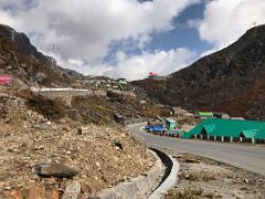 04D Tsomgo Lake Is Just Ahead With The Red Roofed Cable Car Station In The Centre Sikkim India