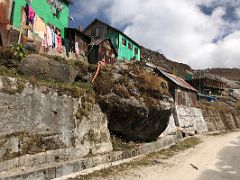 05E Driving By Local Buildings Above Tsomgo Lake Sikkim India