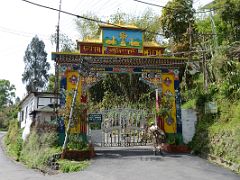 01D Entrance Gate To Rumtek Gompa Monastery Near Gangtok Sikkim India