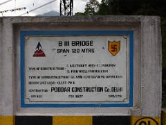 06B Cornerstone Of The B-III Bakcha Chu Modern Bridge Which Was Inaugurated In December 2016 On The Drive To Mangan And Lachen Sikkim India