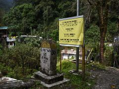 07A Crossing Yet Another Bridge With 30km Road Sign With Mangan 37km And Chungthang 65km Ahead On The Drive From Gangtok To Mangan And On To Lachen Sikkim India