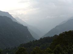 14A Looking Ahead To The Cloud Filled Valleys On The Drive From Mangan To Chungthang And On To Lachen Sikkim India