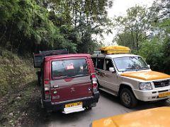 07A Traffic Jam On The Road From Chungthang To Lachung Sikkim India