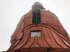 09B Long Hair Flows Down The Back Of Padmasambhava Guru Rinpoche Statue At Samdruptse Near Namchi South Sikkim India
