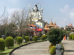 02A Large Shiva Statue And Surrounding Manicures Grounds And Buildings At Siddheswar Char Dham Near Namchi Sikkim India