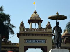 05B Statue Of Madan Mohan Malaviya Who Founded Banaras Hindu University BHU In 1916 In Varanasi India