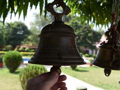 08A Ringing A Bell Before Entering Shri Vishwanath Mandir On The Campus Of Banaras Hindu University BHU In Varanasi India