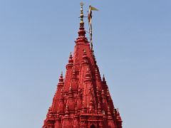 10C Durga Temple Spire Close Up In Varanasi India