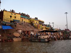 06C Pilgrims In The Ganges River At Vijaynagram Ghat At Sunrise From Our Boat On The Ganges River Varanasi India