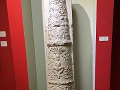 02 Half Column with Grotesques New Seville 1520 sculpture National Gallery Of Jamaica Kingston