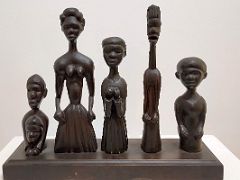 03 All Women are Five Women by Mallica Kapo Reynolds 1965 cedar wood sculpture National Gallery Of Jamaica Kingston