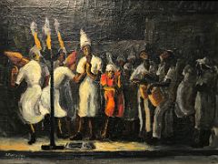 01B Nine Night by David Pottinger 1949 painting National Gallery Of Jamaica Kingston