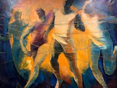 06A Athletes Nightmare by Barrington Watson 1966 painting National Gallery Of Jamaica Kingston