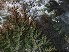 Google Earth Image Of Kangchenjunga Nepal Trek To North And South Base Camps Here is a Google Earth image of the trek from Suketar to Mitlung, Chirwa, Sakathum, Amjilassa, Gyapra, Ghunsa, Kangbachen, Lhonak and Kangchenjunga North Base…