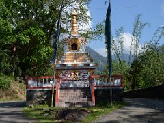 02C Stupa Near Kathok Wodsallin Gompa In Yuksom Sikkim Early Morning At The Beginning Of The Goecha La Kangchenjunga Trek