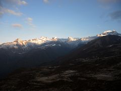 06A Mountains From Kangla Kang To Koktang Just After Sunrise Above Dzongri On The Goecha La Kangchenjunga Trek