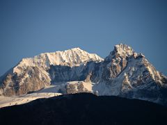 06E Koktang And Frey Peak Just After Sunrise Above Dzongri On The Goecha La Kangchenjunga Trek