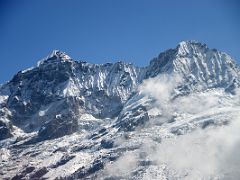 02D Tingcheng Kang, Jopuno Close Up From The Trail Plateau Between Dzongri And Lamuney On The Goecha La Kangchenjunga Trek