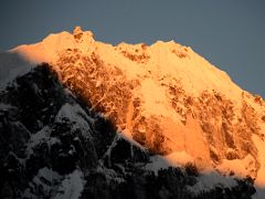 02B Sunrise On Forked Peak I Close Up From Goecha La 4600m On The Goecha La Kangchenjunga Trek