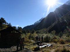 02B Dismantling The Jakthang Camp With Lomo Angdang Above On The Morning Of Day 3 Of Kangchenjunga East Face Green Lake Trek Sikkim India