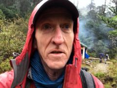 01 Jerome Ryan Leaving Tallem In The Rain On Day 2 Of The Kangchenjunga East Face Green Lake Trek To Jakthang